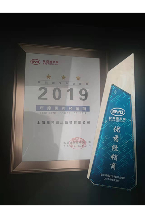 杭州市比亚迪2019优秀经销商